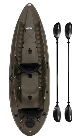 Lifetime 10 Foot, Two Person Tandem Fishing Kayak with Paddles