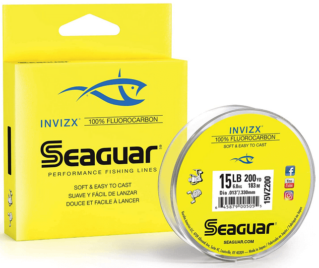 Seaguar Invizx 100% Fluorocarbon 200 Yard Fishing Line