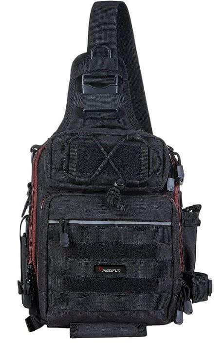 Piscifun Fishing Tackle Storage Bag Outdoor Shoulder Backpack Cross Body Sling Bag